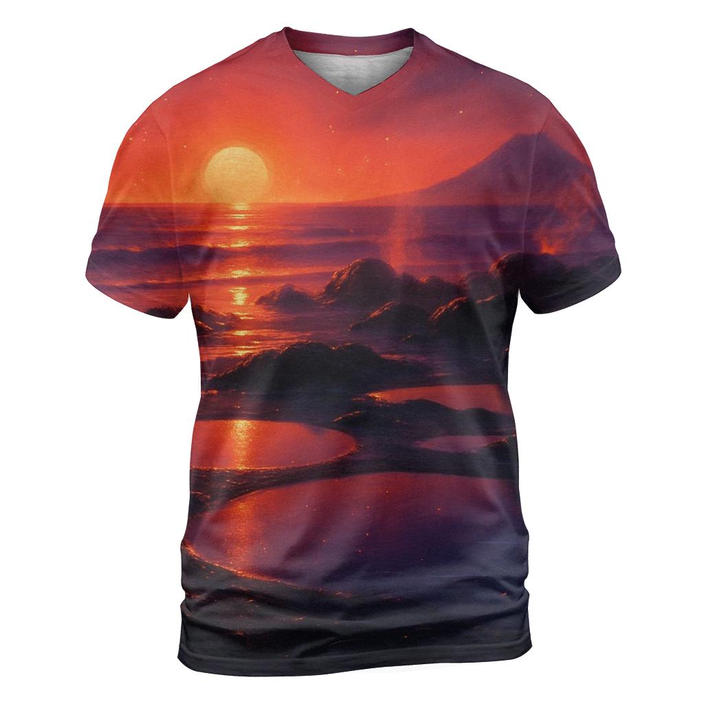 Volcanic Shore Magma Twilight personalized full print shirts