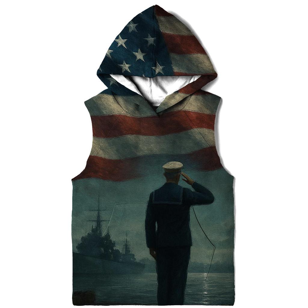 Harbor Watch Flag And Steel Horizon custom hoodies