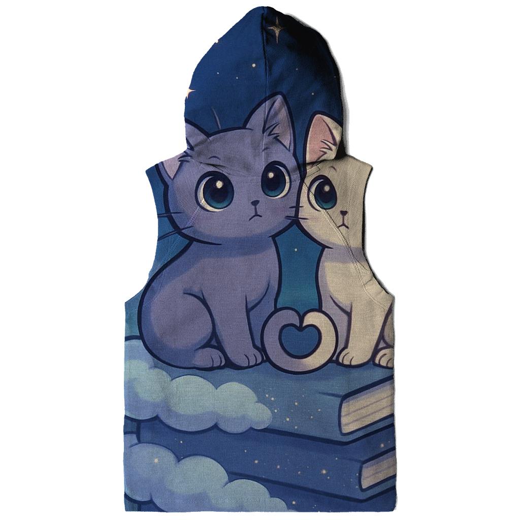 Cloud Library Stargazer Cats premium hoodies