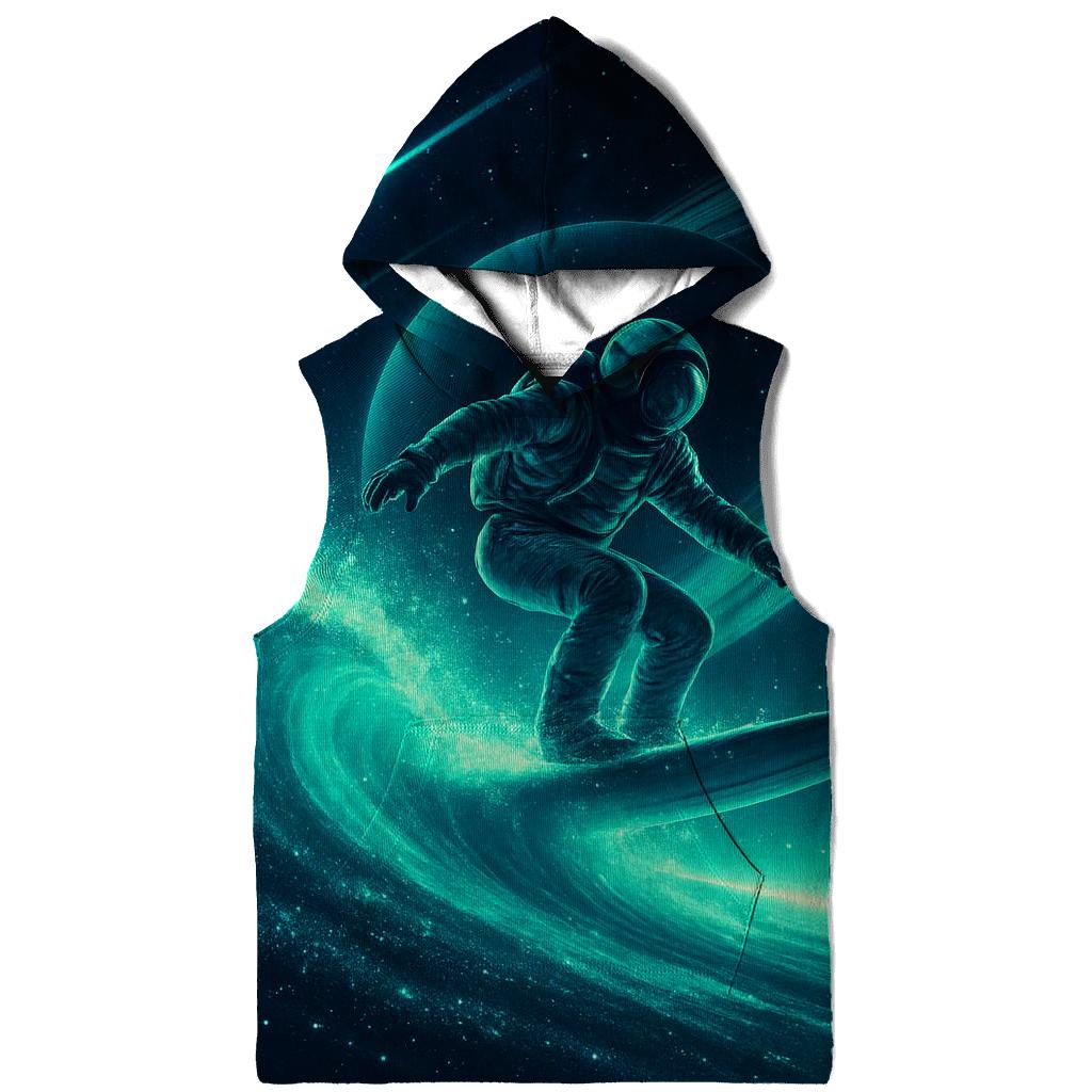 Aurora Surf On The Saturn Skies graphic hoodies