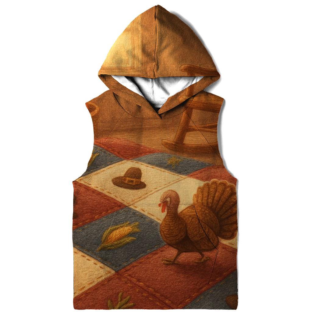 Pilgrim Harvest Quilt Dreamscape designer hoodies