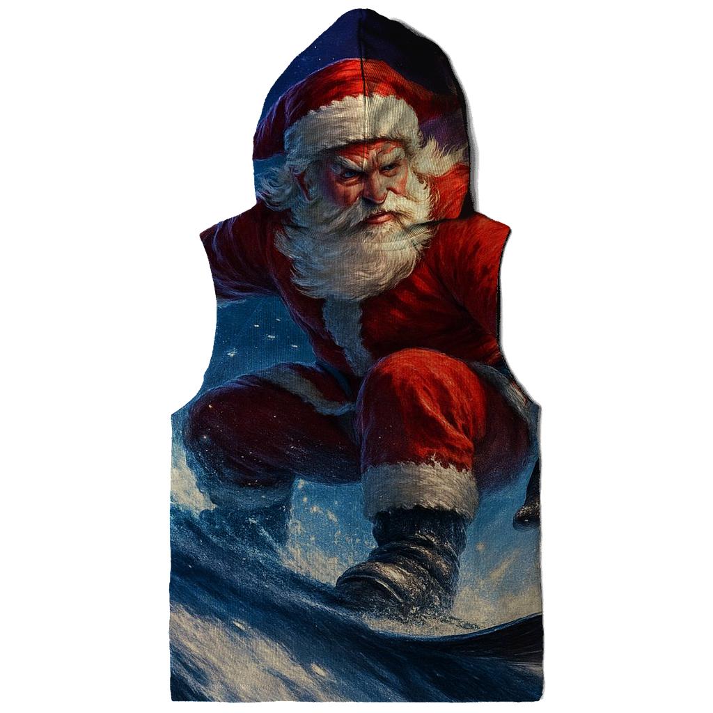 Santa Snowboard Comet Run hoodie styles