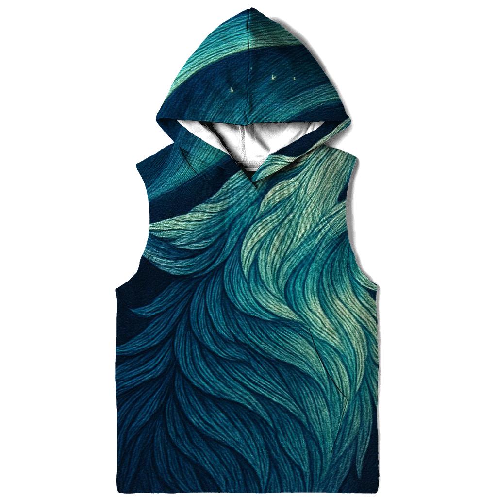 Aurora Thread Spirit Wolf graphic hoodies