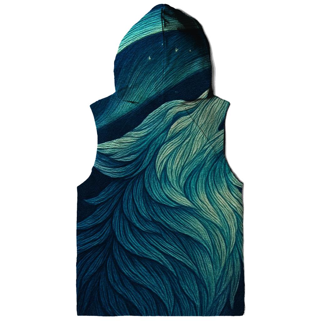 Aurora Thread Spirit Wolf graphic hoodies