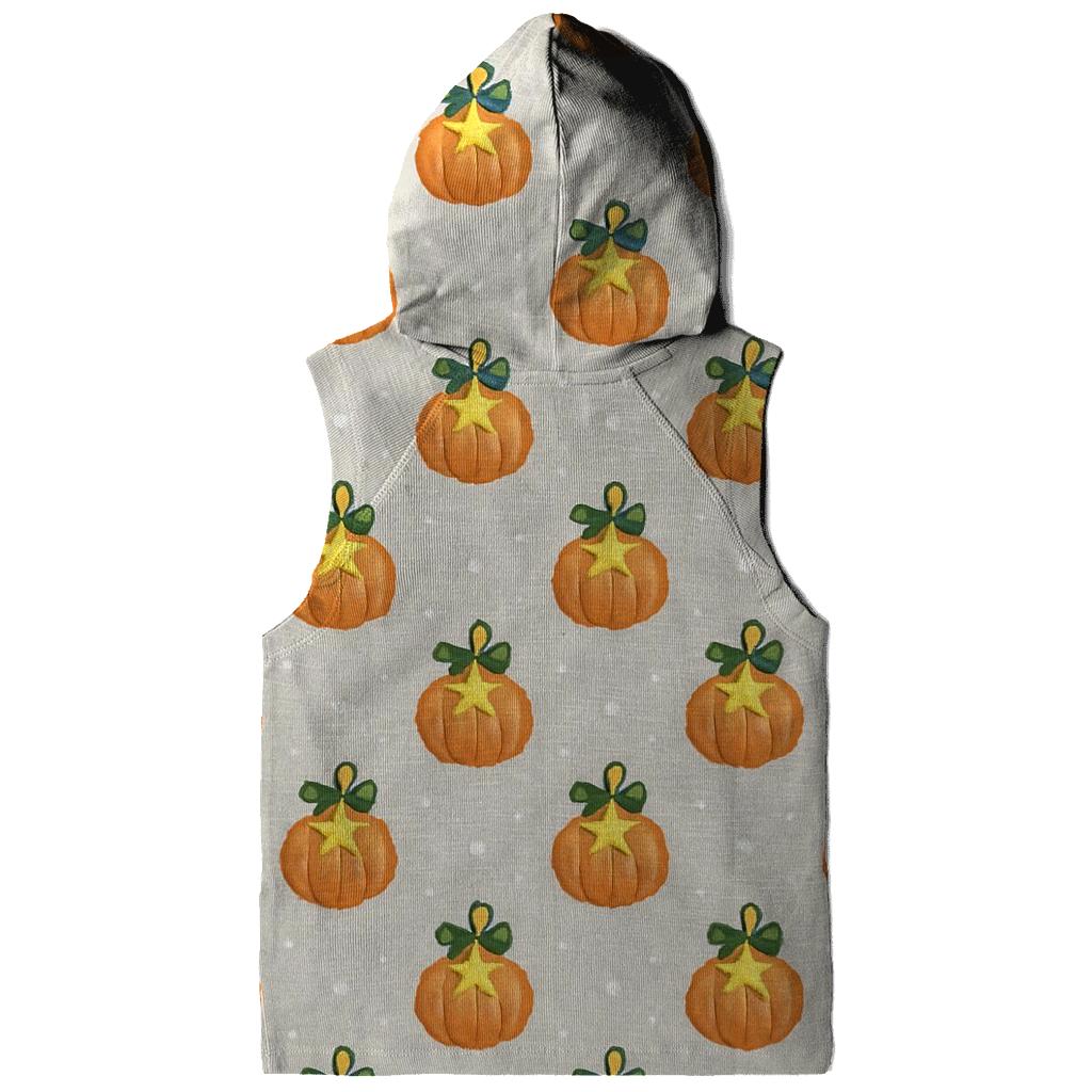 Star Ornament Pumpkin Polka Grid On Light Gray Background designer hoodies