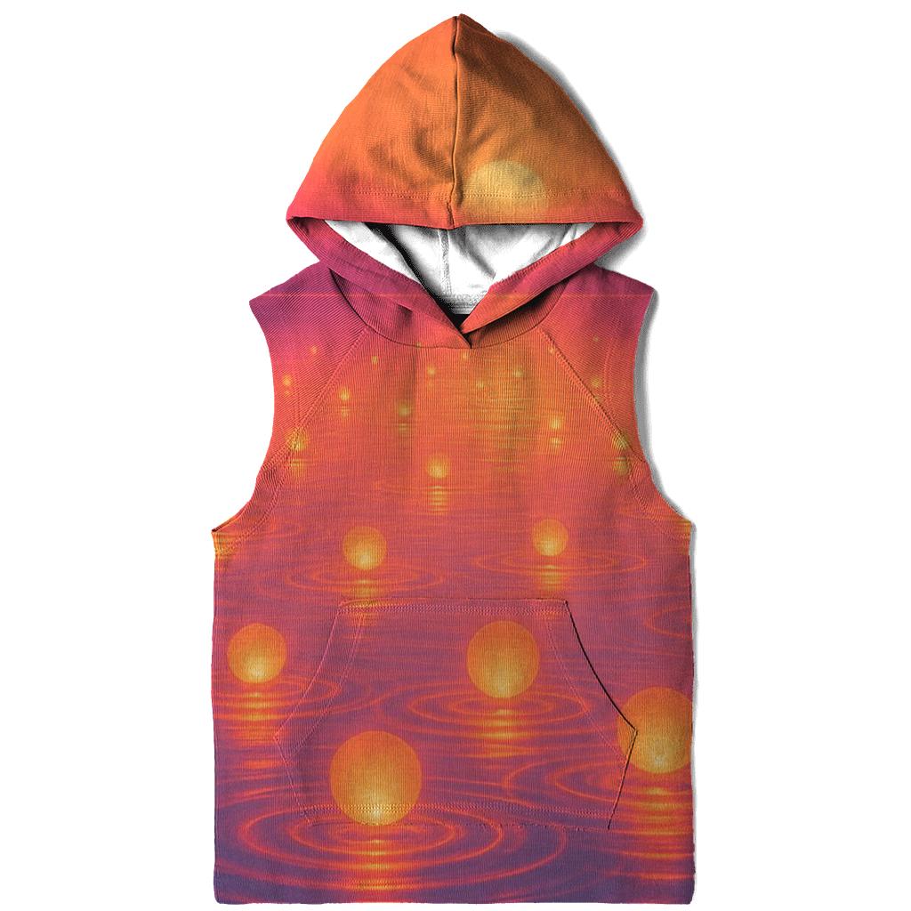 Floating Lantern Lagoon Sundown zip-up hoodies