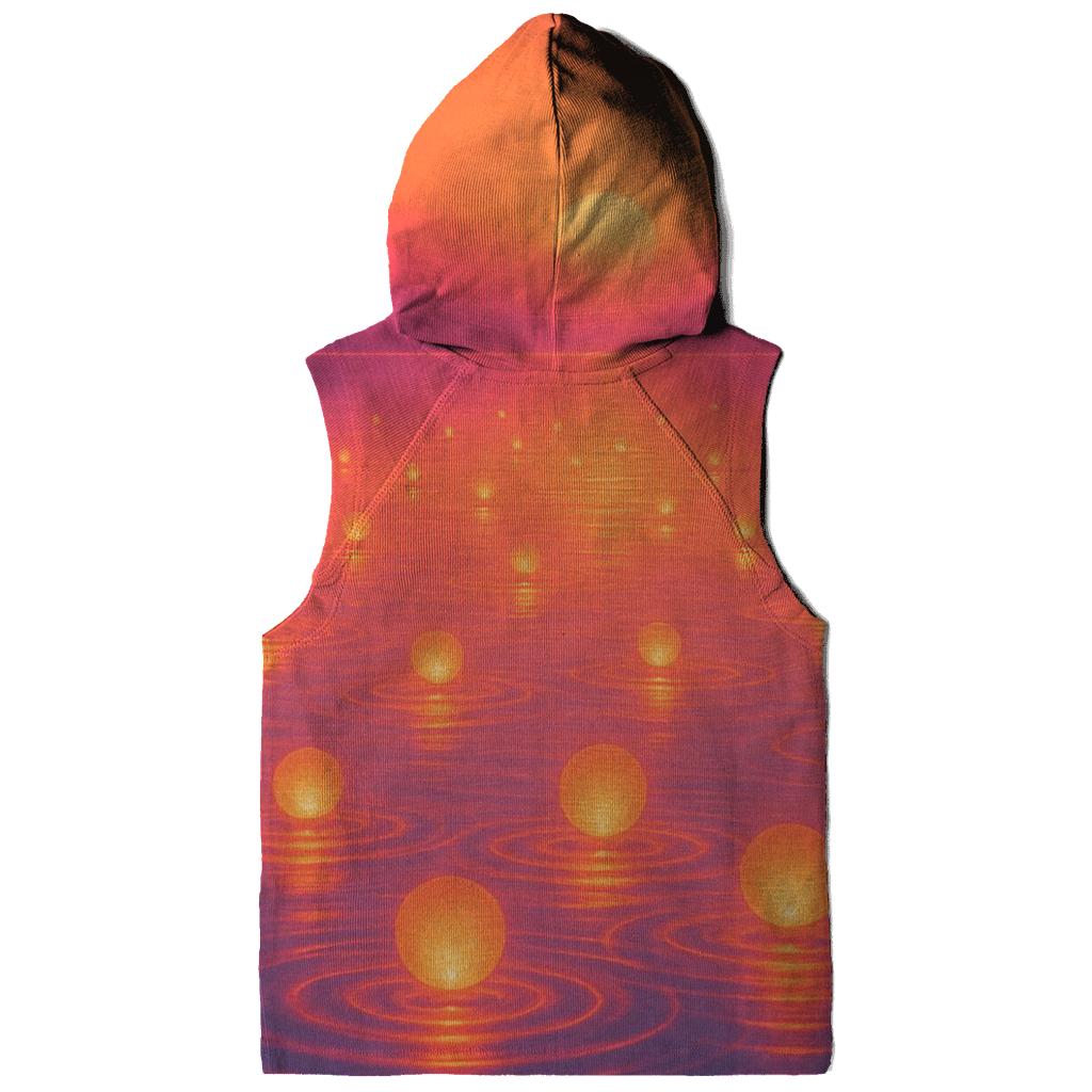 Floating Lantern Lagoon Sundown zip-up hoodies