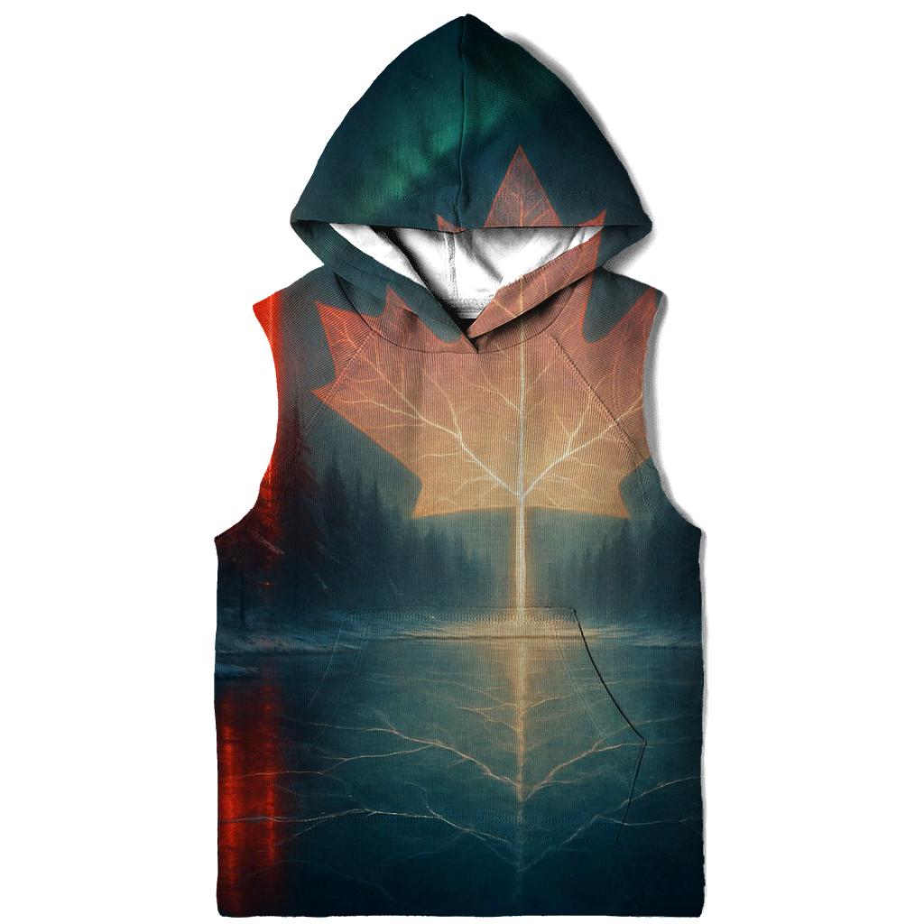 Northern Lights Flag Of Canada graphic hoodies