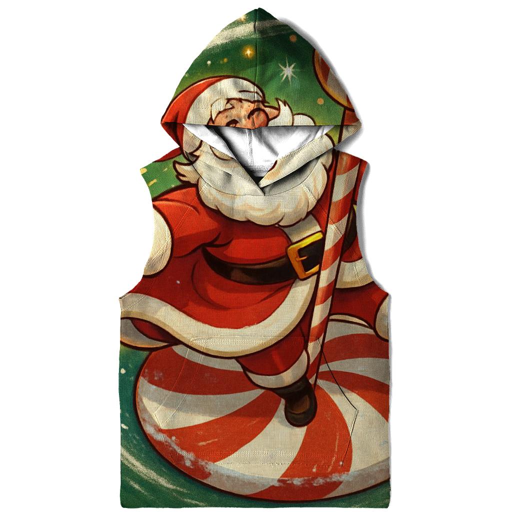 Candy Cane Carousel Santa Whirl heavyweight hoodies