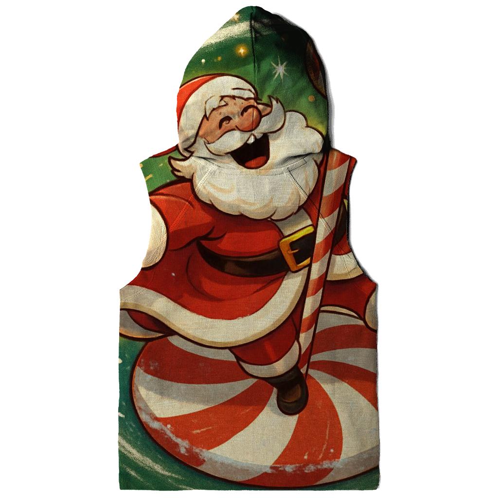 Candy Cane Carousel Santa Whirl heavyweight hoodies