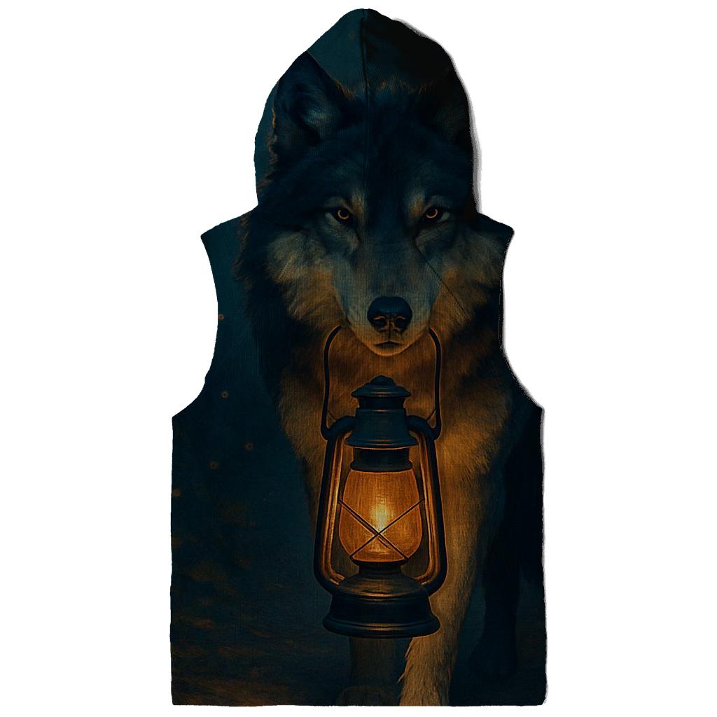 Midnight Lantern Trail Wolf lightweight hoodies