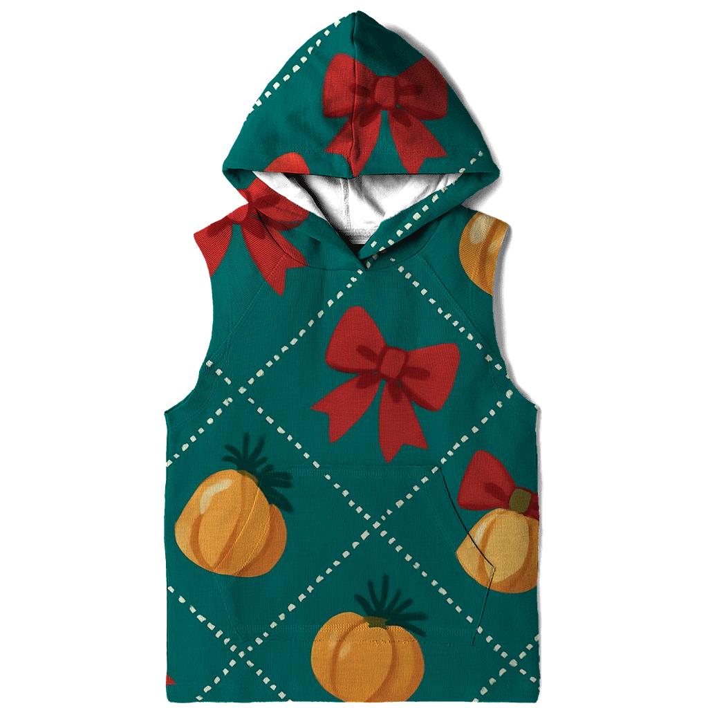 Bell And Bow Pumpkin Diagonal Chevron On Teal Background hoodies fashion