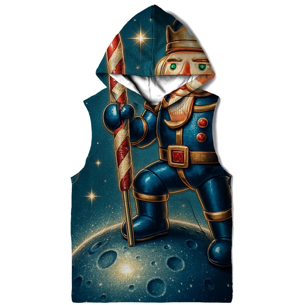 Nutcracker Astronaut On Ornament Moon embroidered hoodies