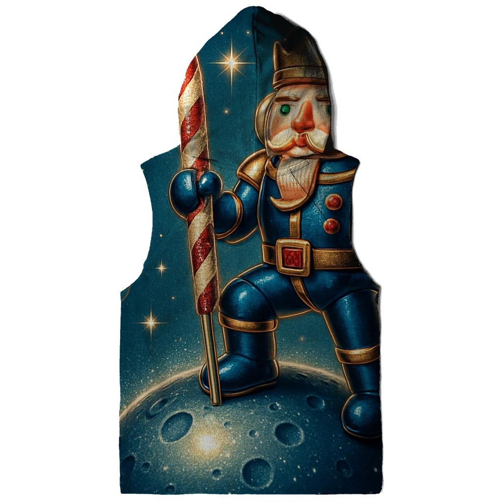 Nutcracker Astronaut On Ornament Moon embroidered hoodies