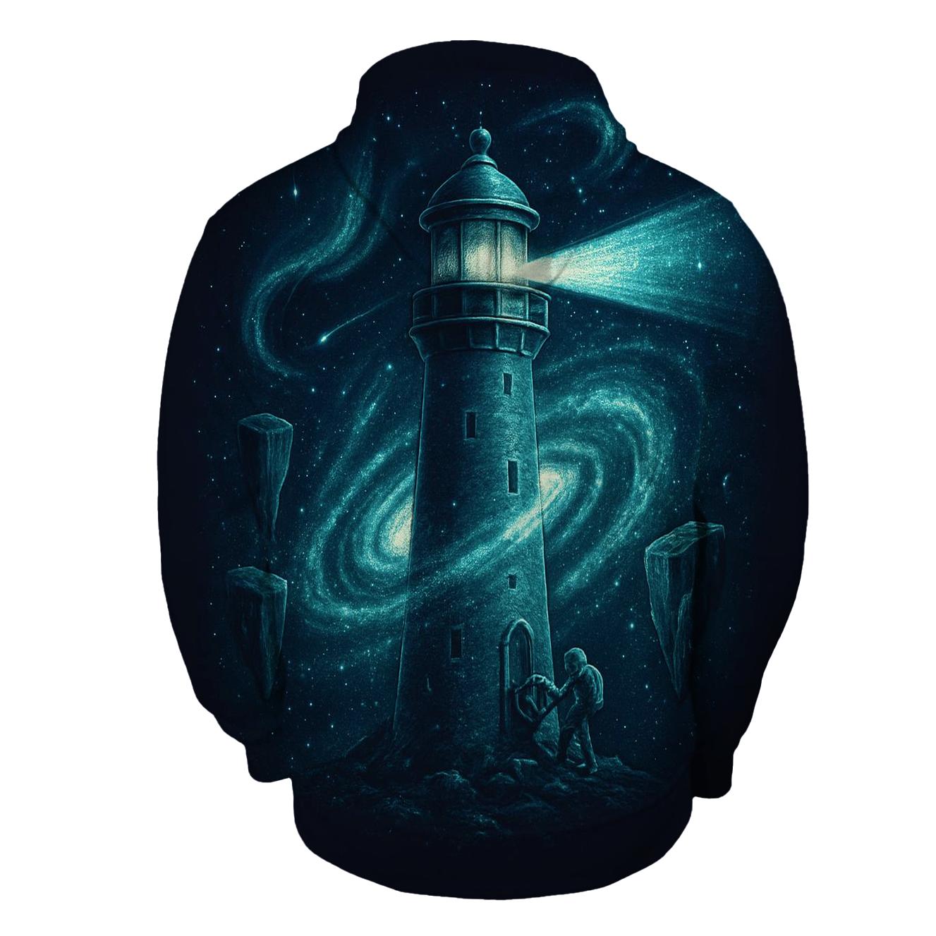 Lighthouse Of The Spiral Tide lightweight hoodies