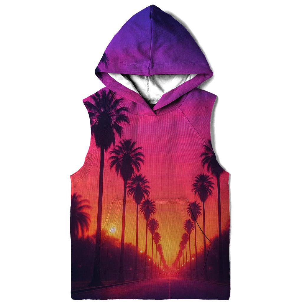 Palm Shadow Sway Dusk Boulevard graphic hoodies