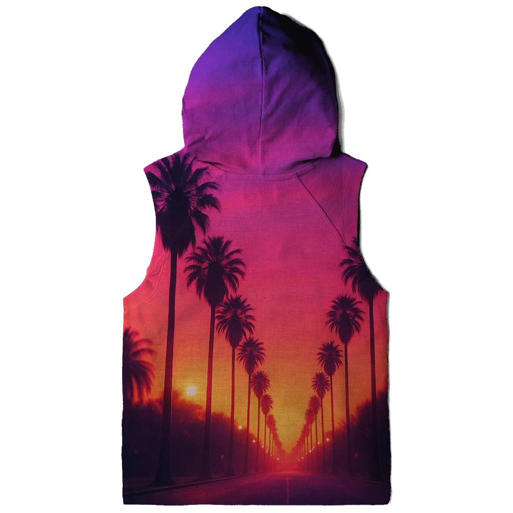 Palm Shadow Sway Dusk Boulevard graphic hoodies