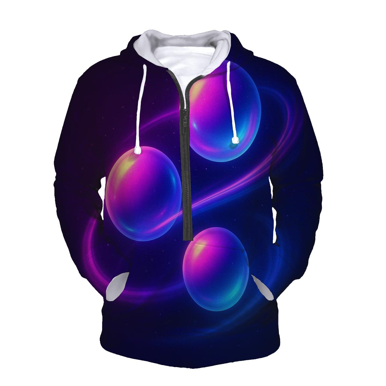 Neon Meridian Orbs hoodie designs