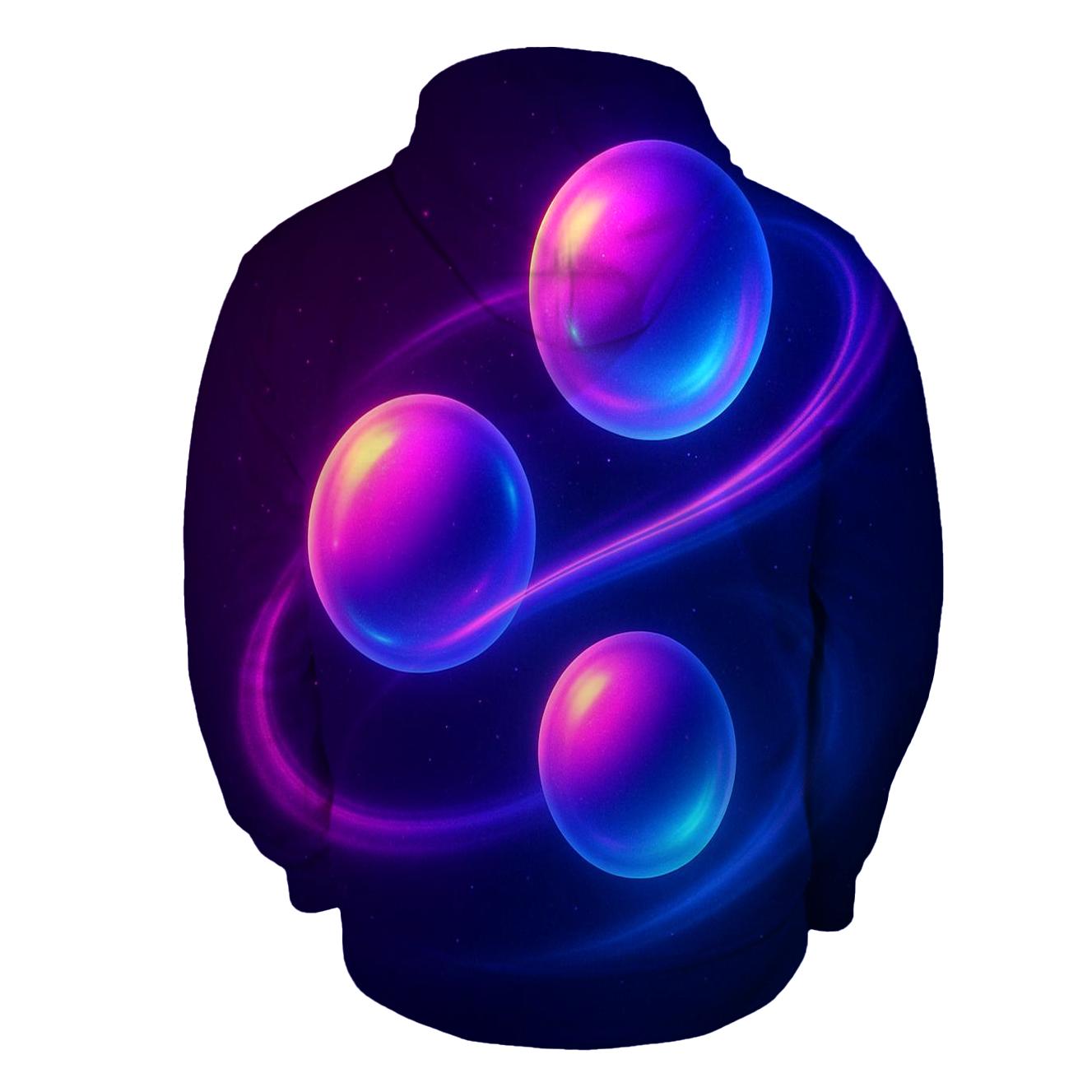 Neon Meridian Orbs hoodie designs