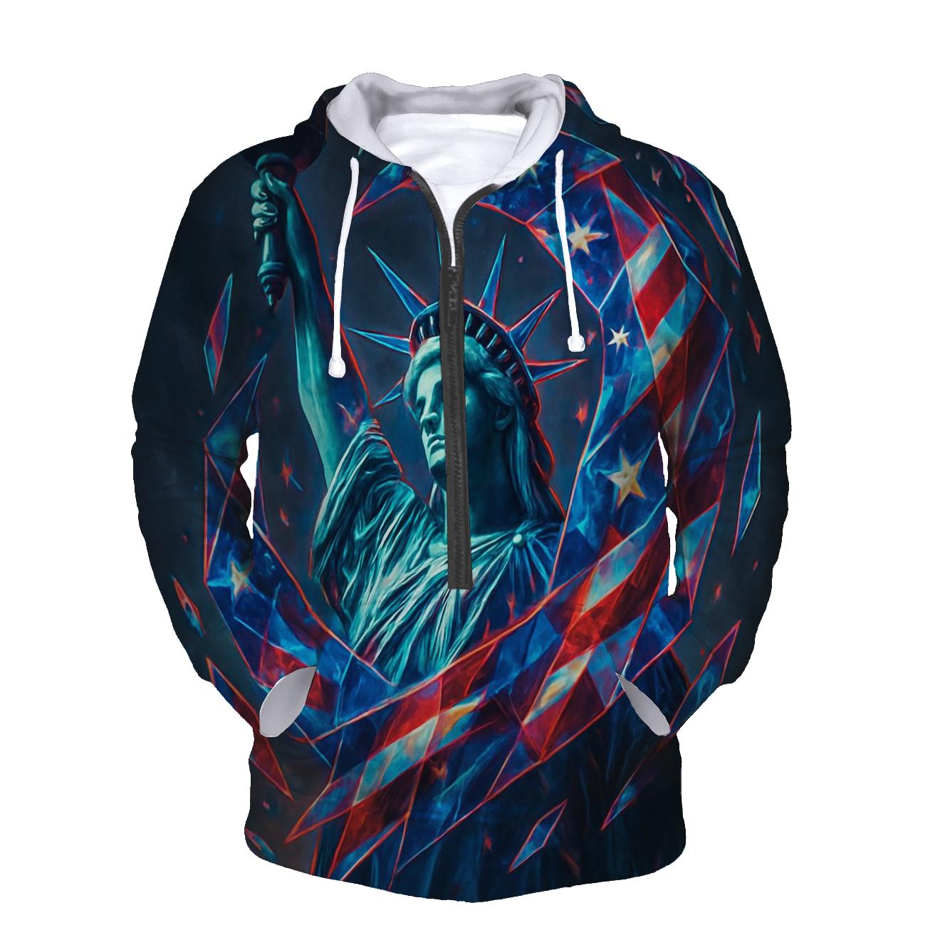 Liberty In Prism Storm lightweight hoodies