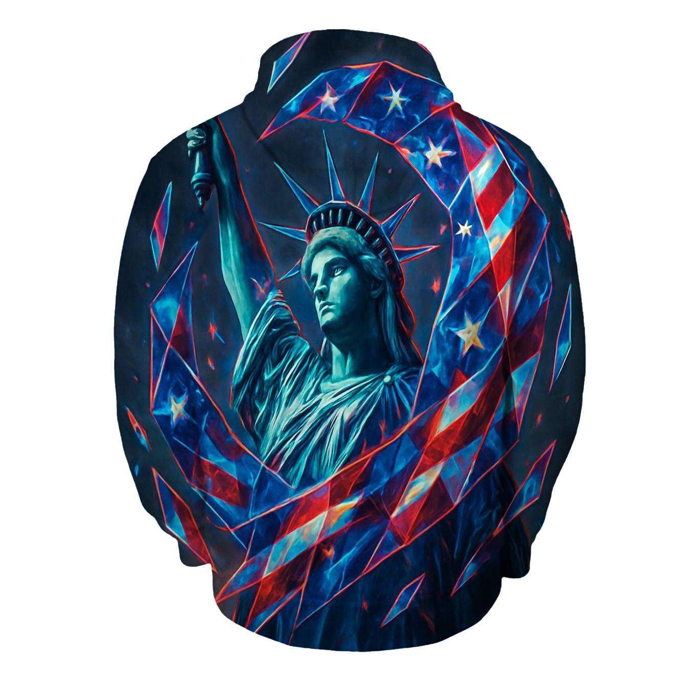 Liberty In Prism Storm lightweight hoodies