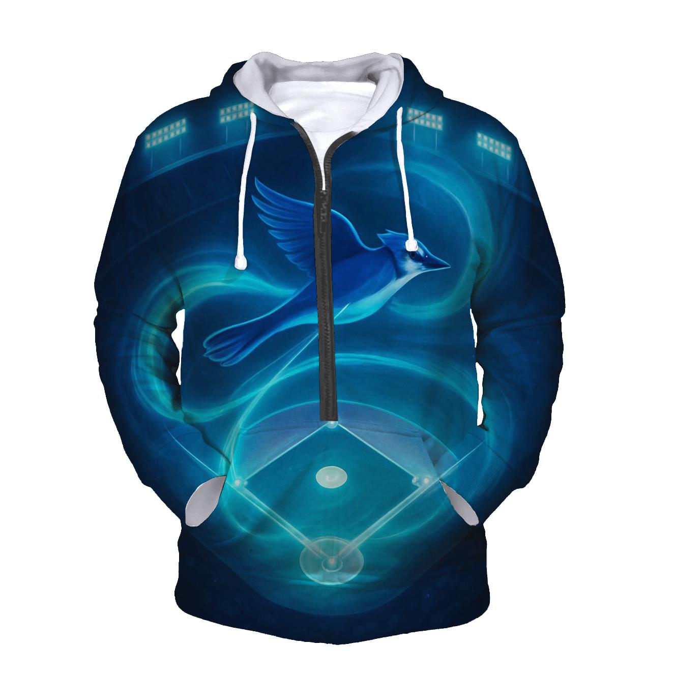 Midnight Diamond With Blue Jays Aurora premium hoodies