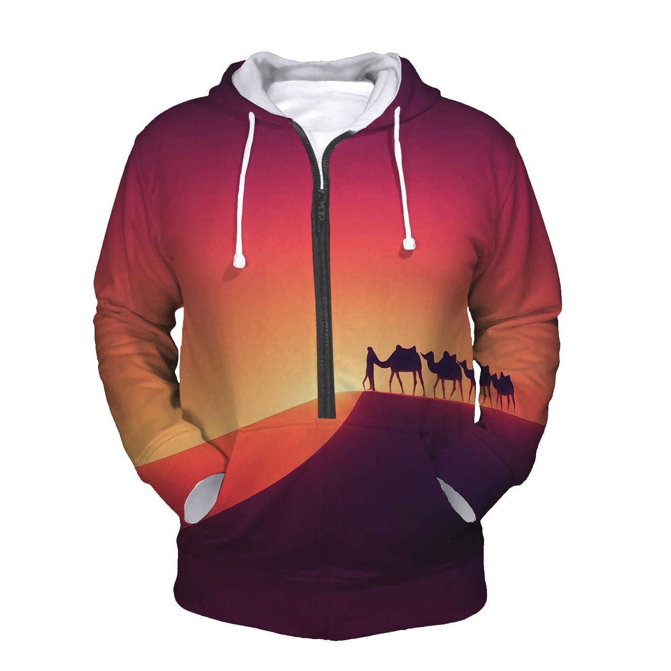 Crescent Dune Afterglow Caravan custom hoodies