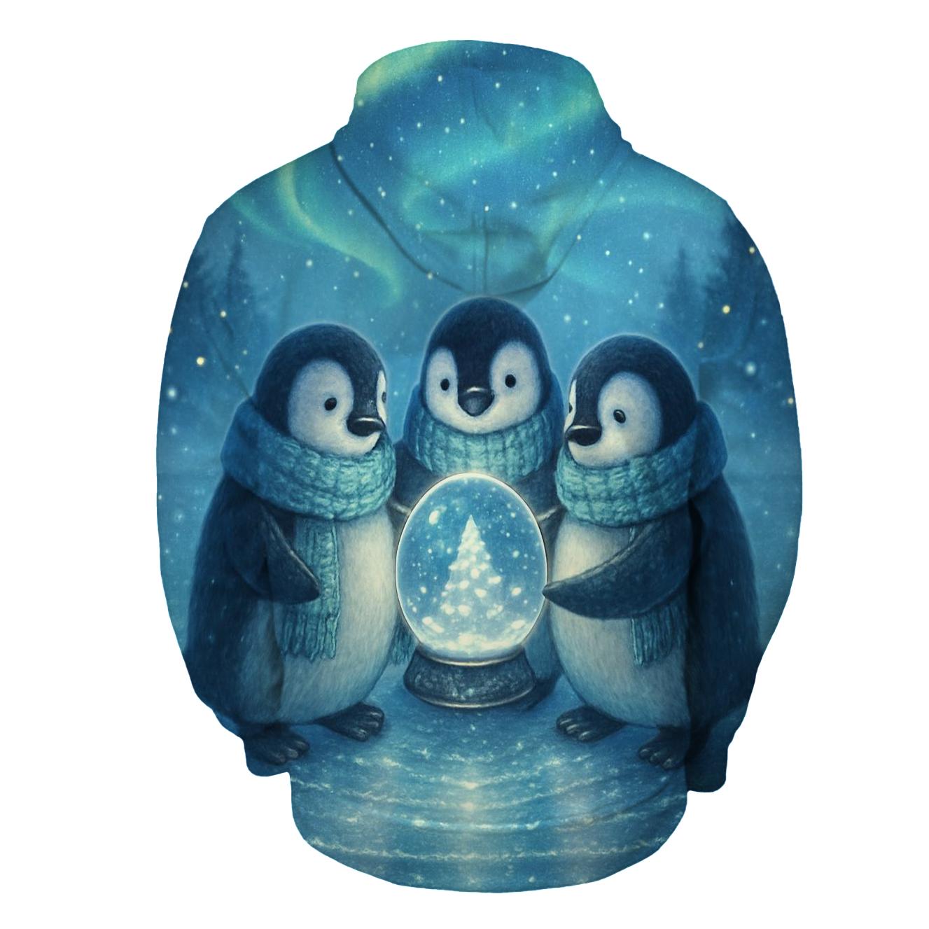 Aurora Snowglobe Penguin Parade custom hoodies