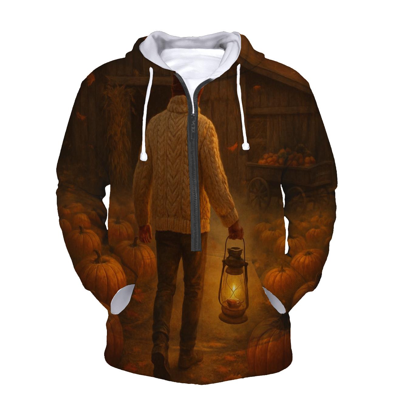 Pumpkin Patch Barn Lantern Walk heavyweight hoodies