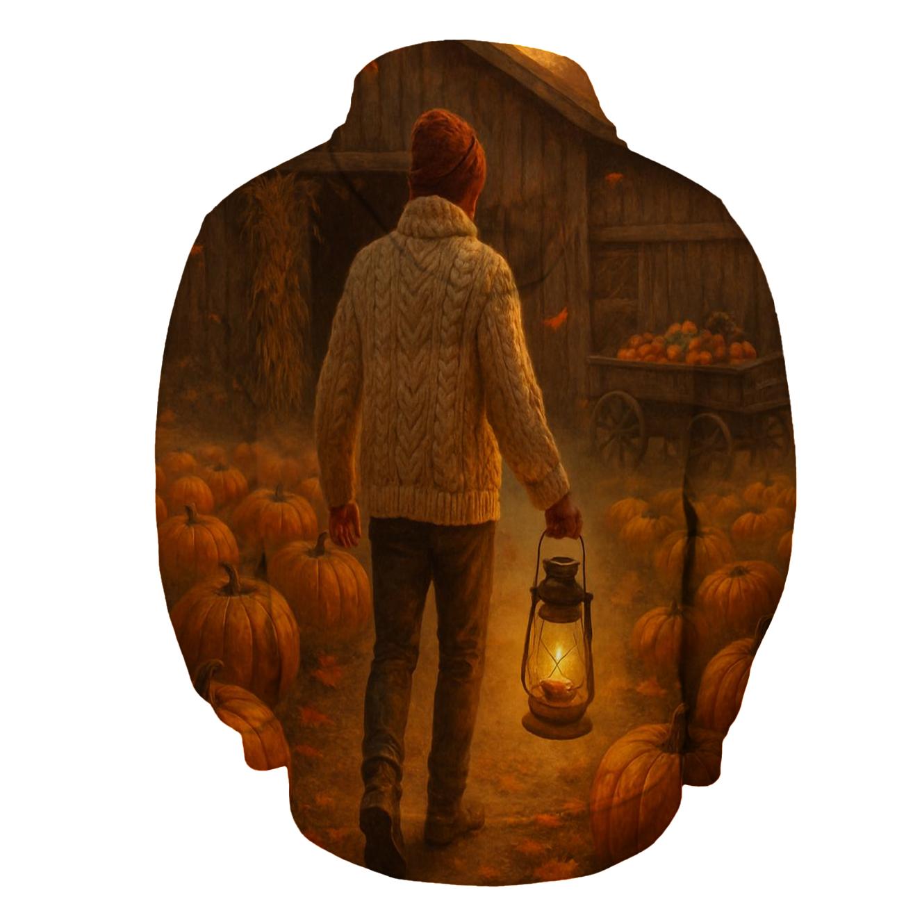 Pumpkin Patch Barn Lantern Walk heavyweight hoodies