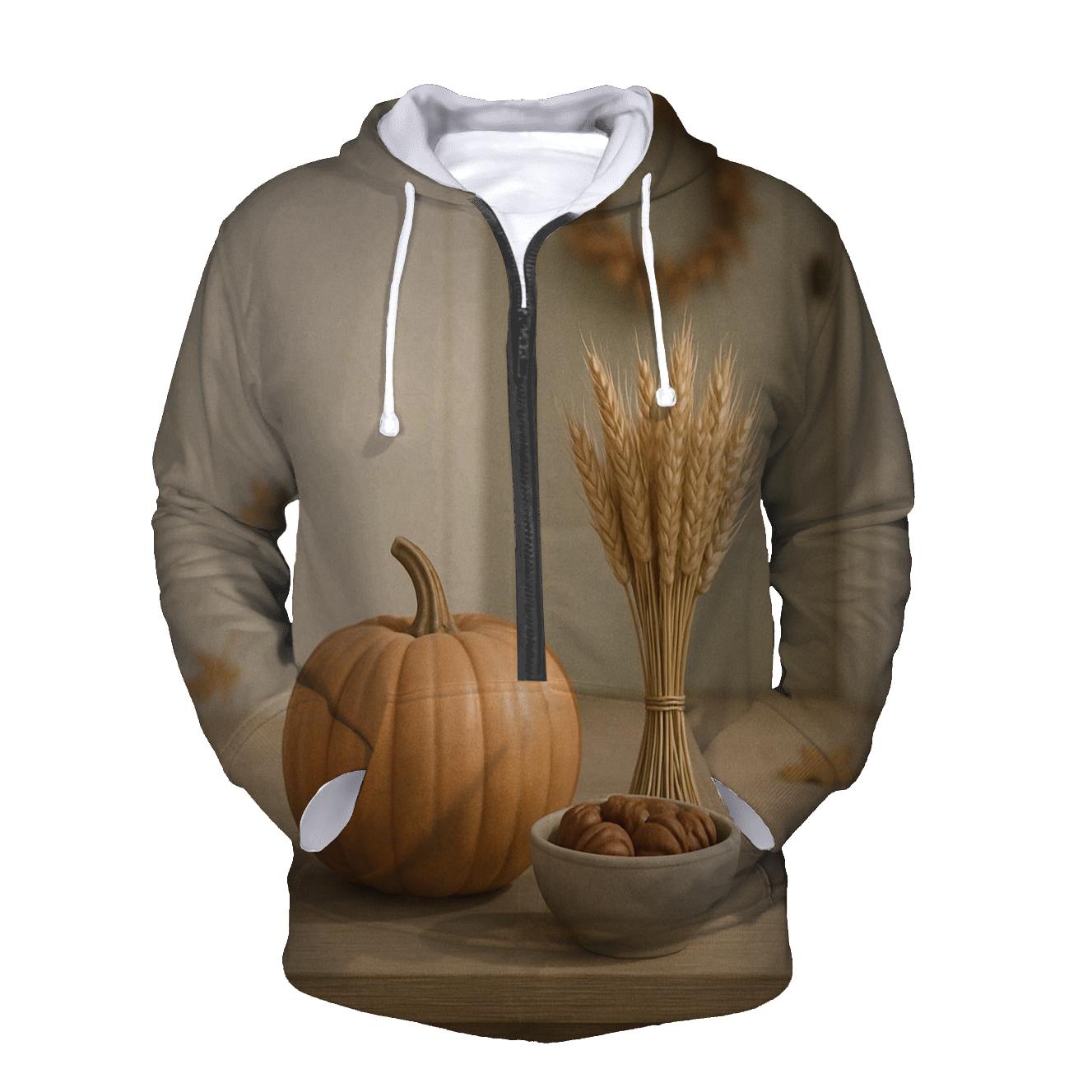 Autumn Porch Gratitude Still Life hoodie styles