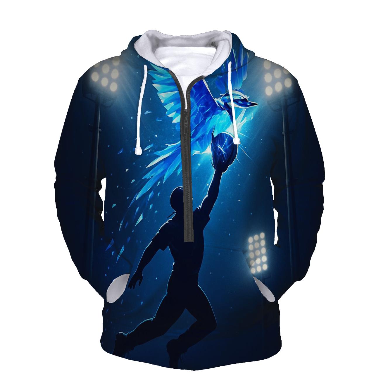 Blue Jays Prism Catch At The Wall custom hoodies