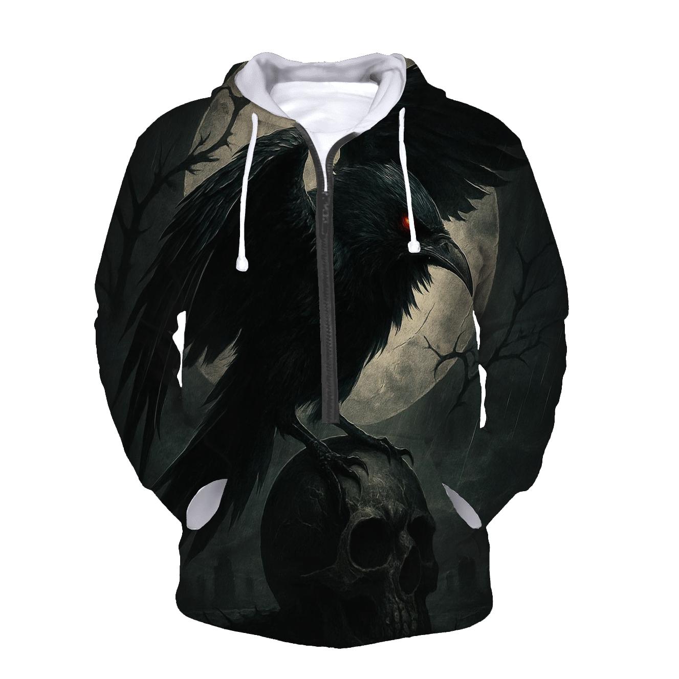 Raven Of The Severed Moon graphic hoodies