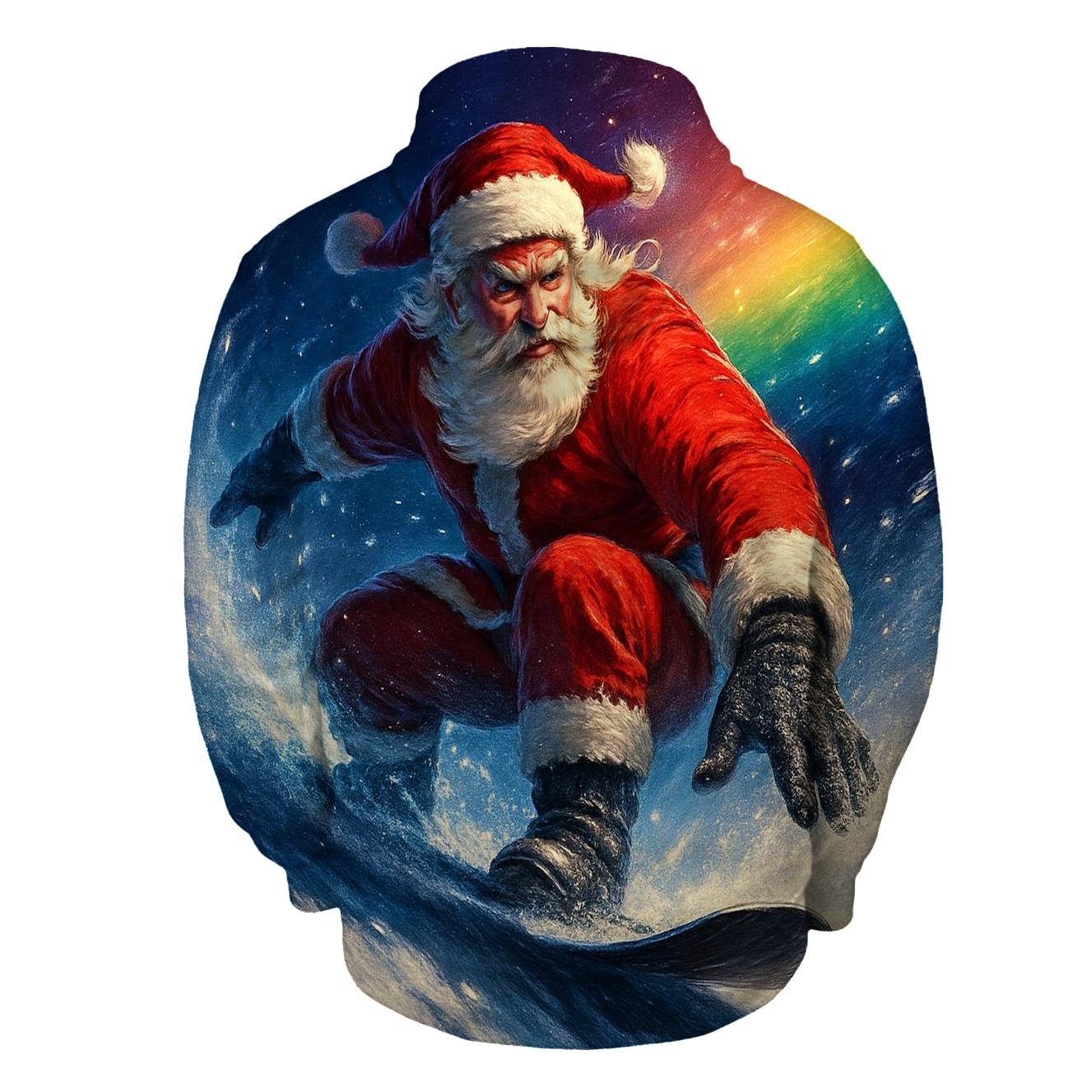 Santa Snowboard Comet Run hoodies fashion