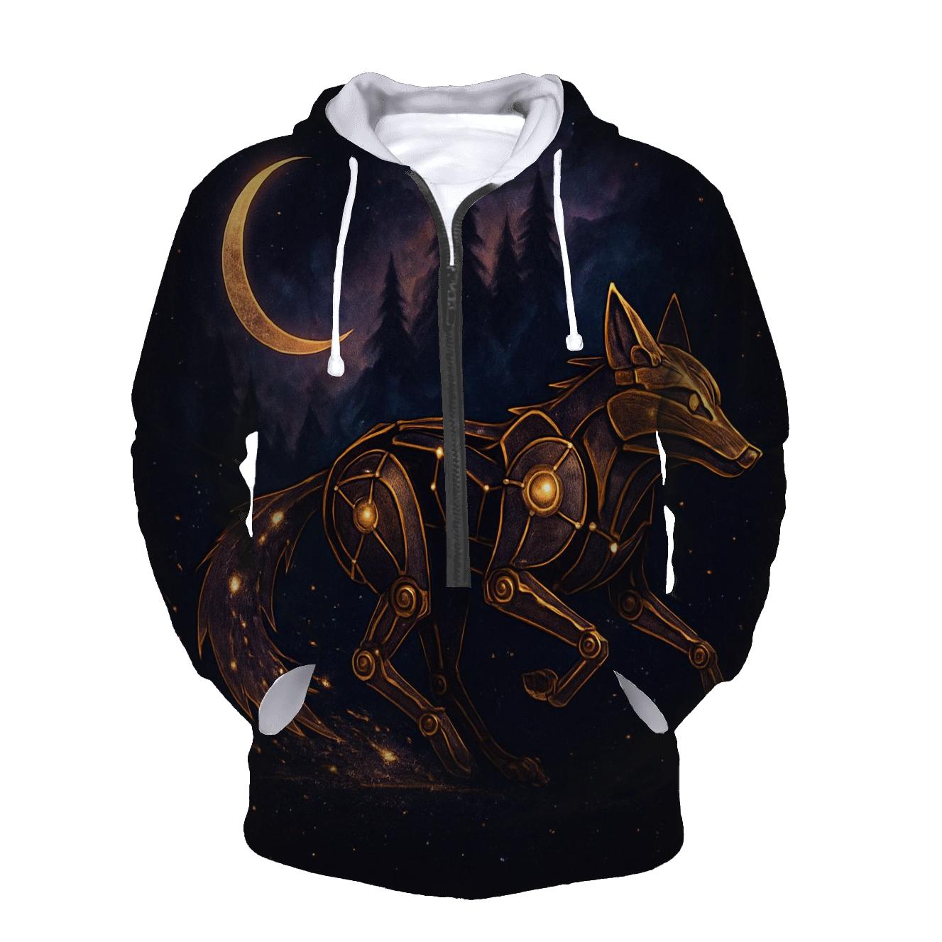 Clockwork Constellation Fox lightweight hoodies