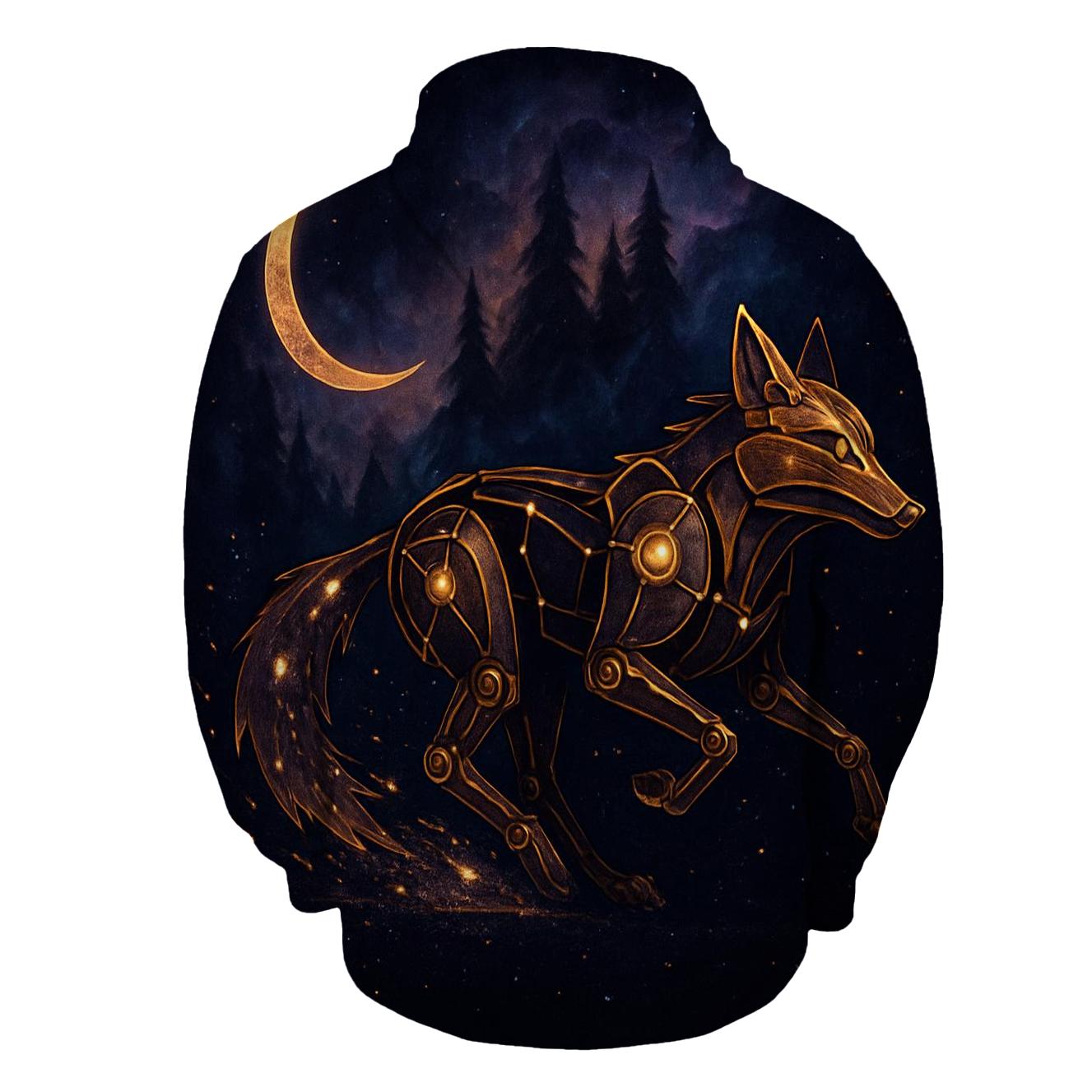 Clockwork Constellation Fox lightweight hoodies