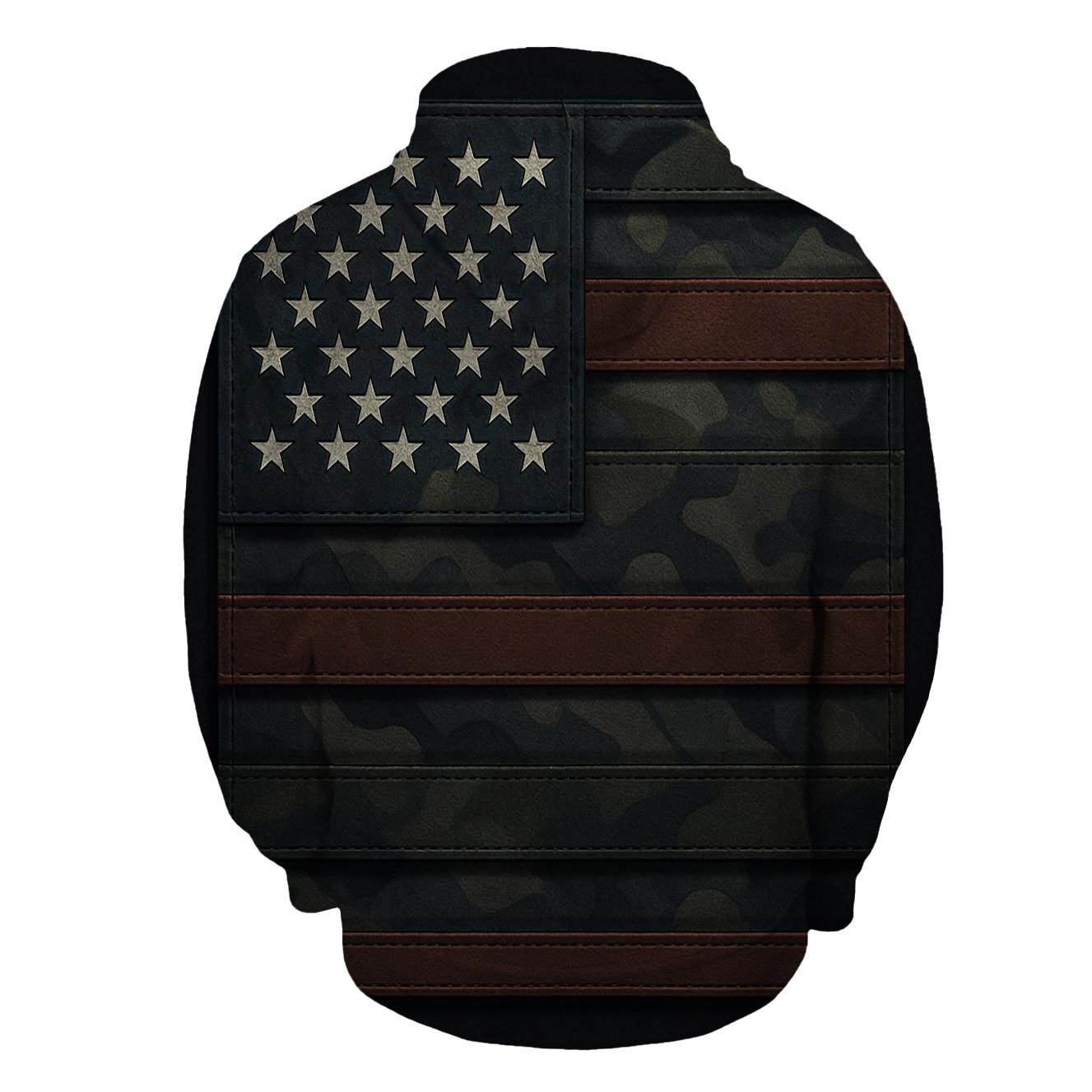 Camouflage Constellation Flag heavyweight hoodies