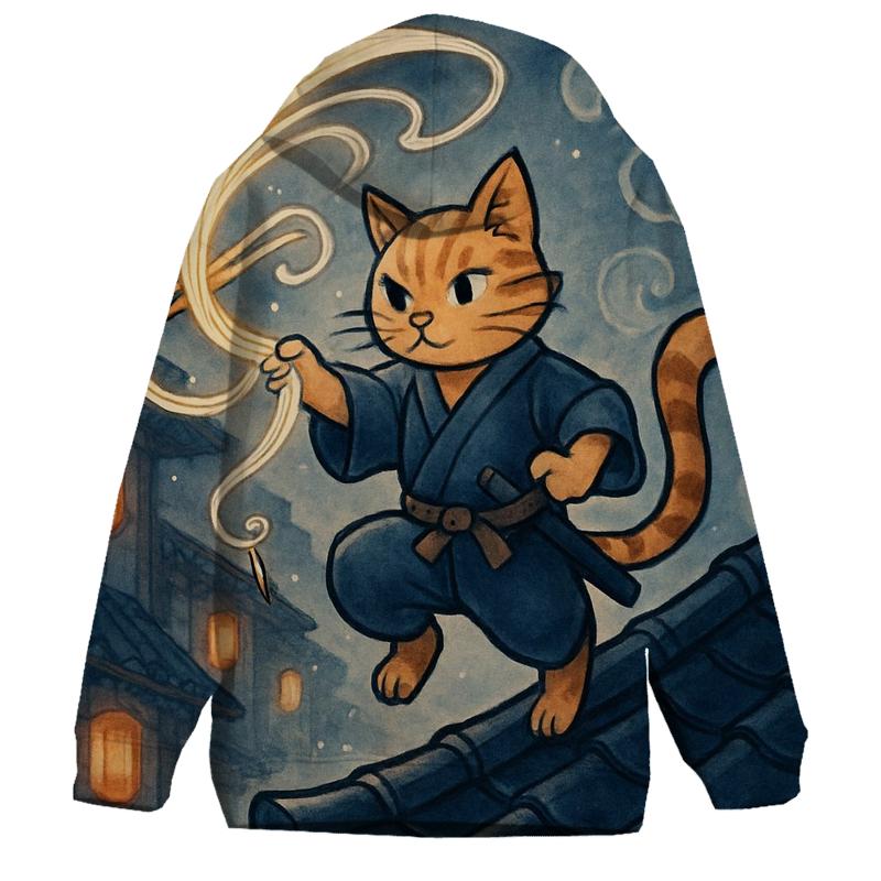 Moonlit Ramen Ronin Cat hoodie trends