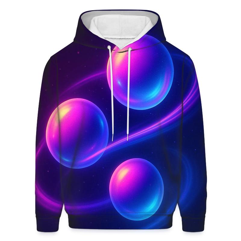 Neon Meridian Orbs hoodies fashion