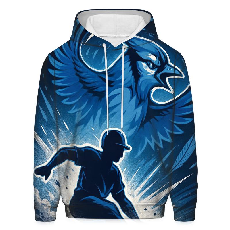 Feathered Slide In Blue Jays Energy pullover hoodies