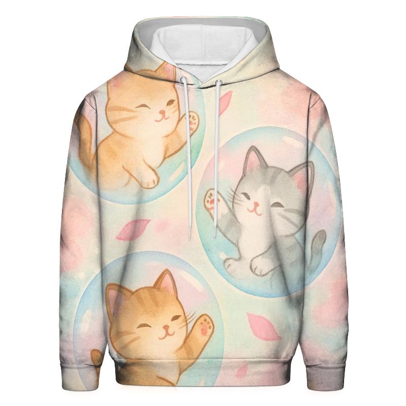 Garden Of Floating Kittens lightweight hoodies
