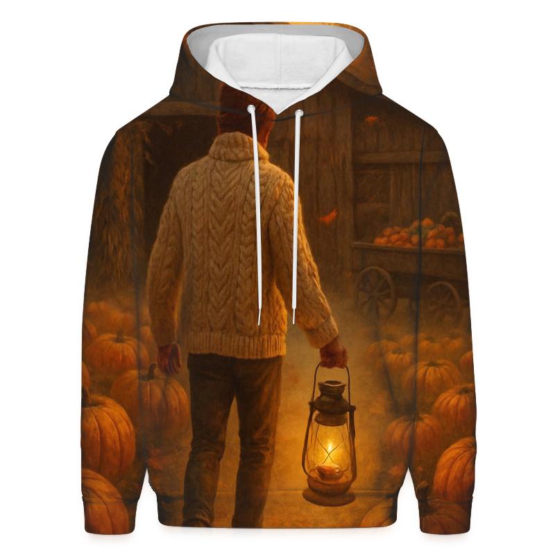Pumpkin Patch Barn Lantern Walk pullover hoodies
