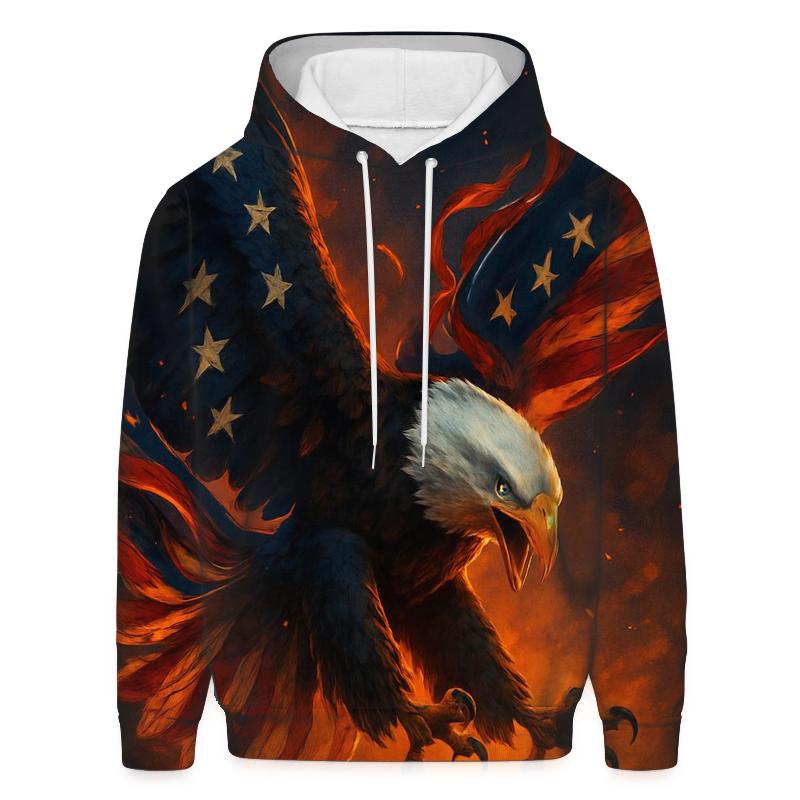Eagle Of Ember Stripes premium hoodies