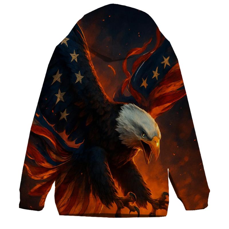 Eagle Of Ember Stripes premium hoodies