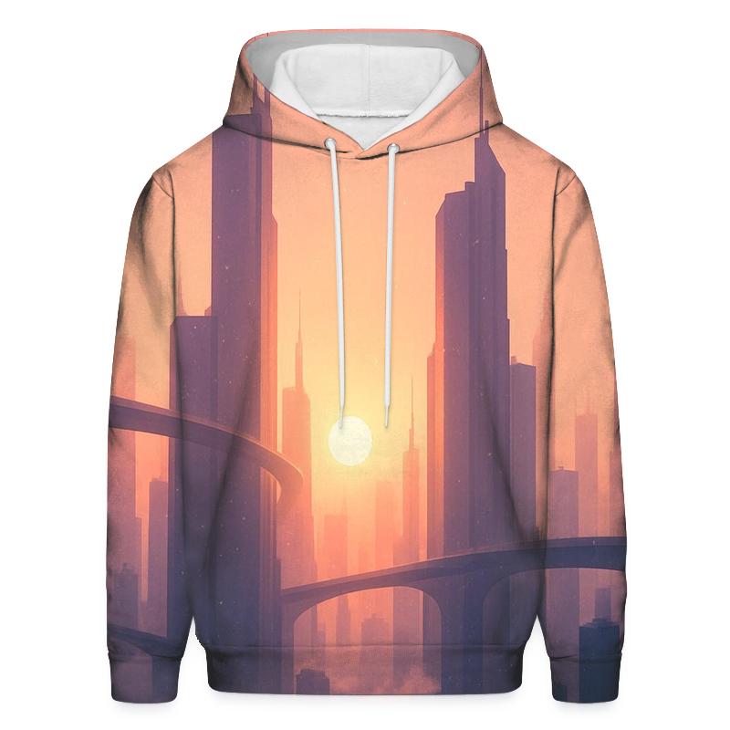 Skybridge Skyline Golden Hour Drift zip-up hoodies