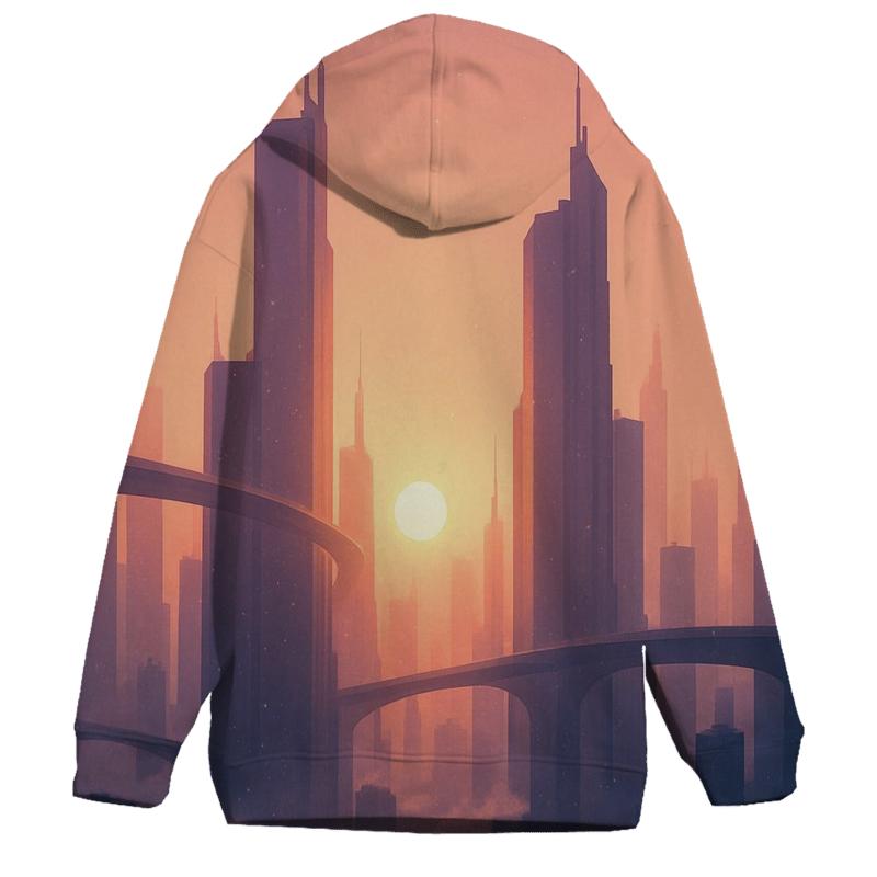 Skybridge Skyline Golden Hour Drift zip-up hoodies
