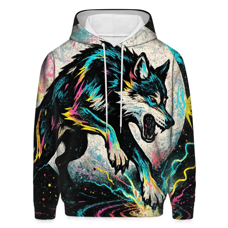Graffiti Moon Drummer Wolf hoodie styles