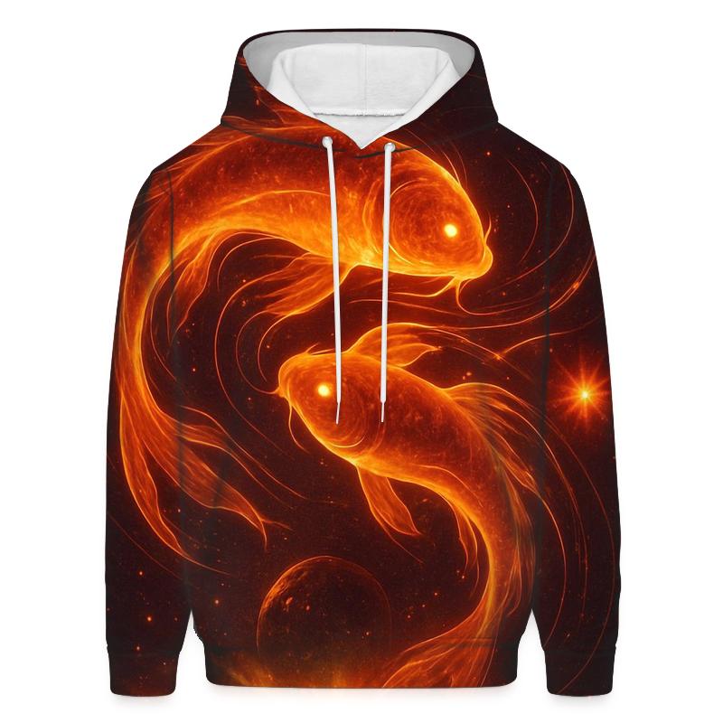 Solar Koi In The Magnetic Pond pullover hoodies