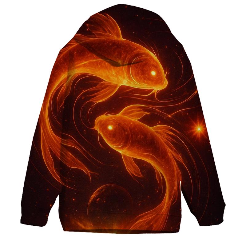 Solar Koi In The Magnetic Pond pullover hoodies