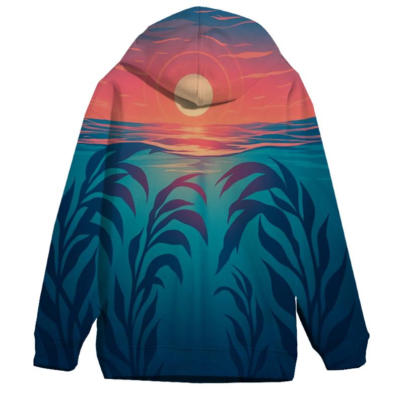 Coral Kelp Cathedral Horizon pullover hoodies